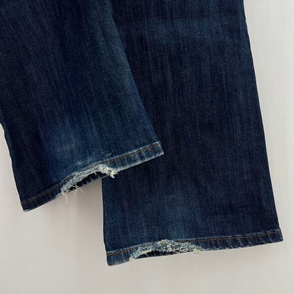 Joe's (27) (30x33) Long Socialite Bootcut Weston Blue Dark Wash Low Rise Jeans - Picture 7 of 10